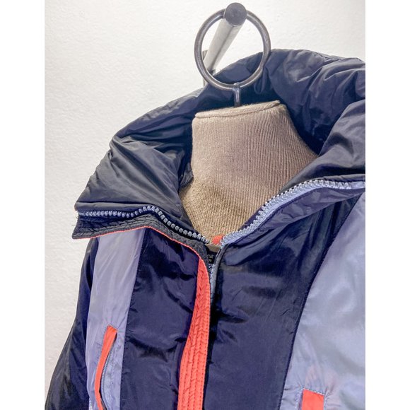 Marc New York Down Feather 8 Pockets Black Zip High Collar Puffer Coat - Picture 10 of 11